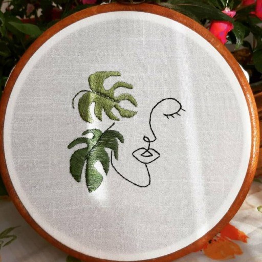 طراحی روی پارچه برای گلدوزی